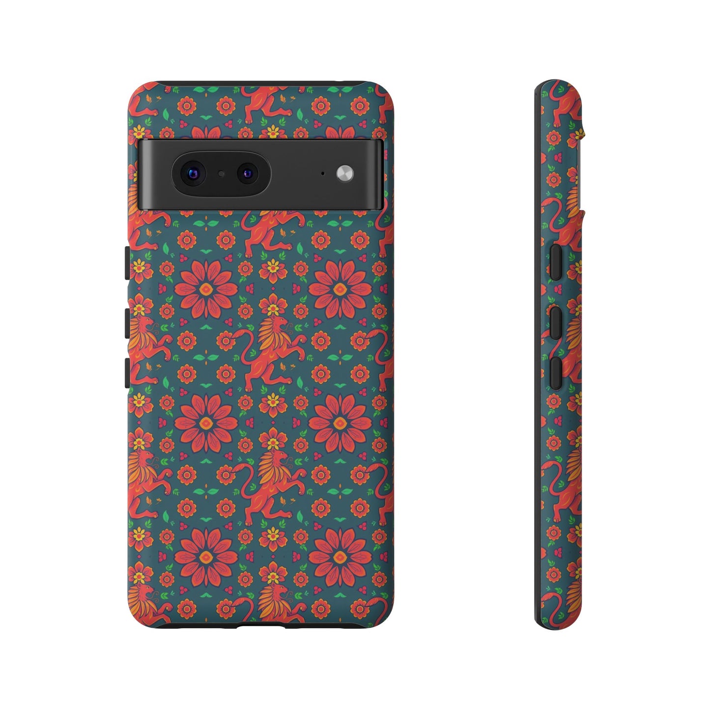 Tough Cases, Leo, Zodiac v2, Flower Pattern