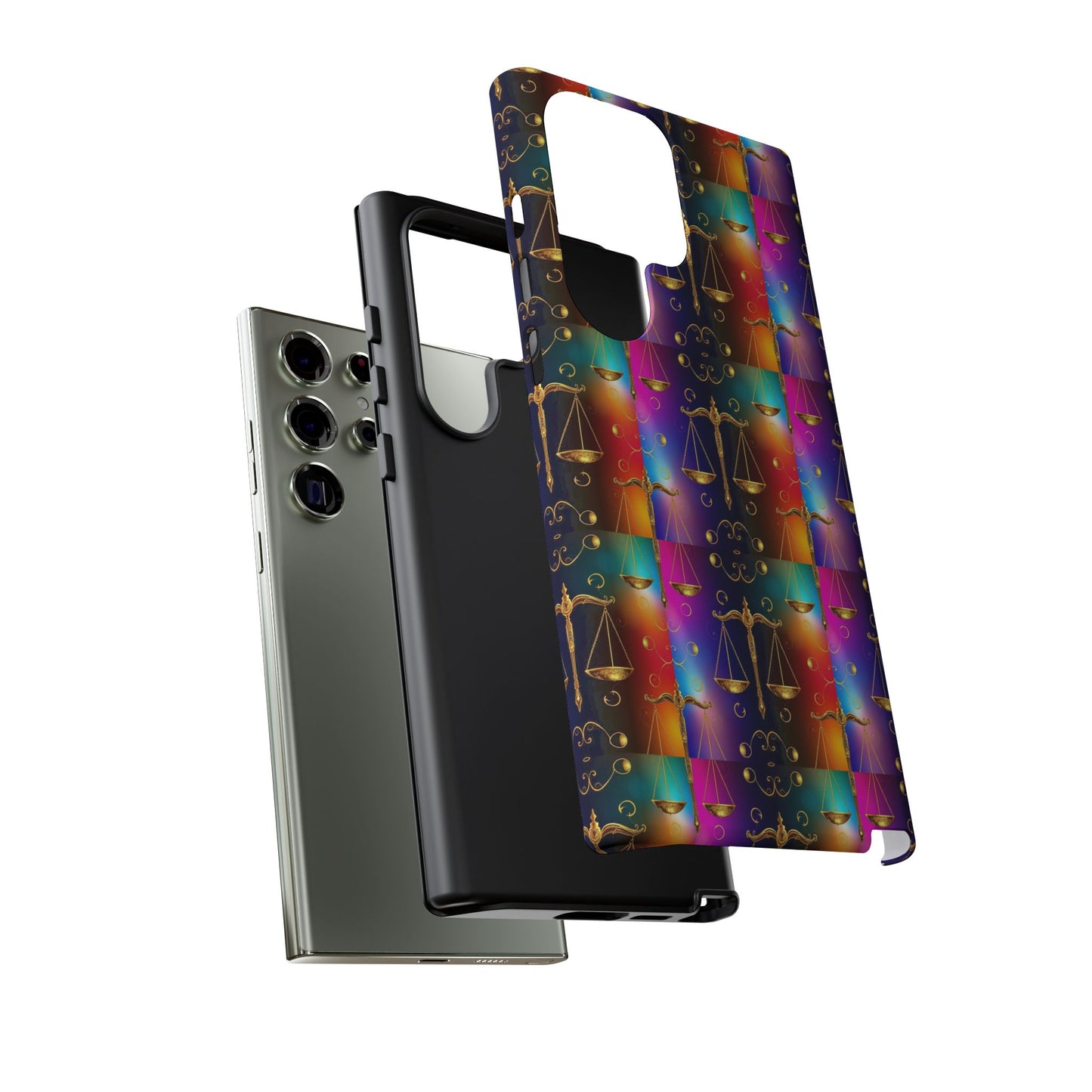 Tough Cases, Libra, Zodiac v1, Metal Pattern