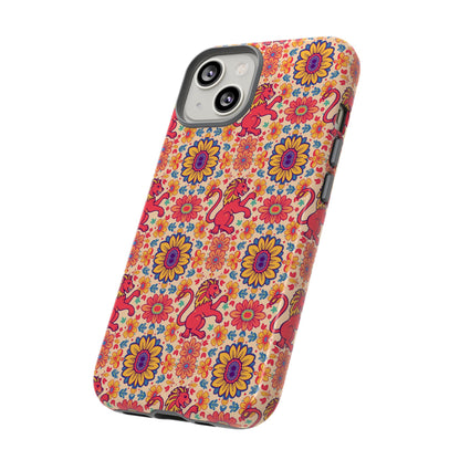 Tough Cases, Leo, Zodiac v1, Flower Pattern
