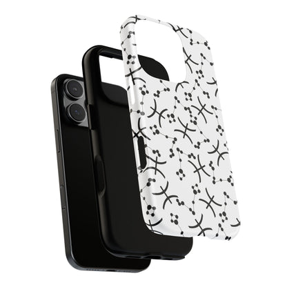 Tough Cases with the Pisces Zodiac sign for iPhone, Samsung Galaxy, and Google Pixel devices