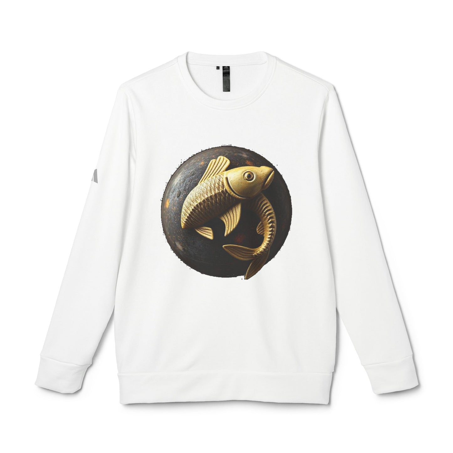 Adidas, Unisex Fleece Crewneck Sweatshirt, Pisces, Space Animal, Zodiac