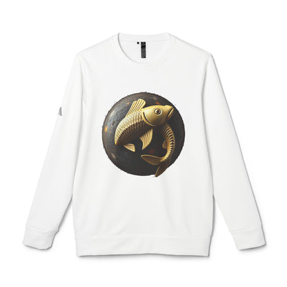 Adidas, Unisex Fleece Crewneck Sweatshirt, Pisces, Space Animal, Zodiac