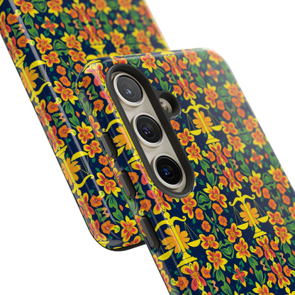 Tough Cases, Libra, Zodiac v3, Flower Pattern