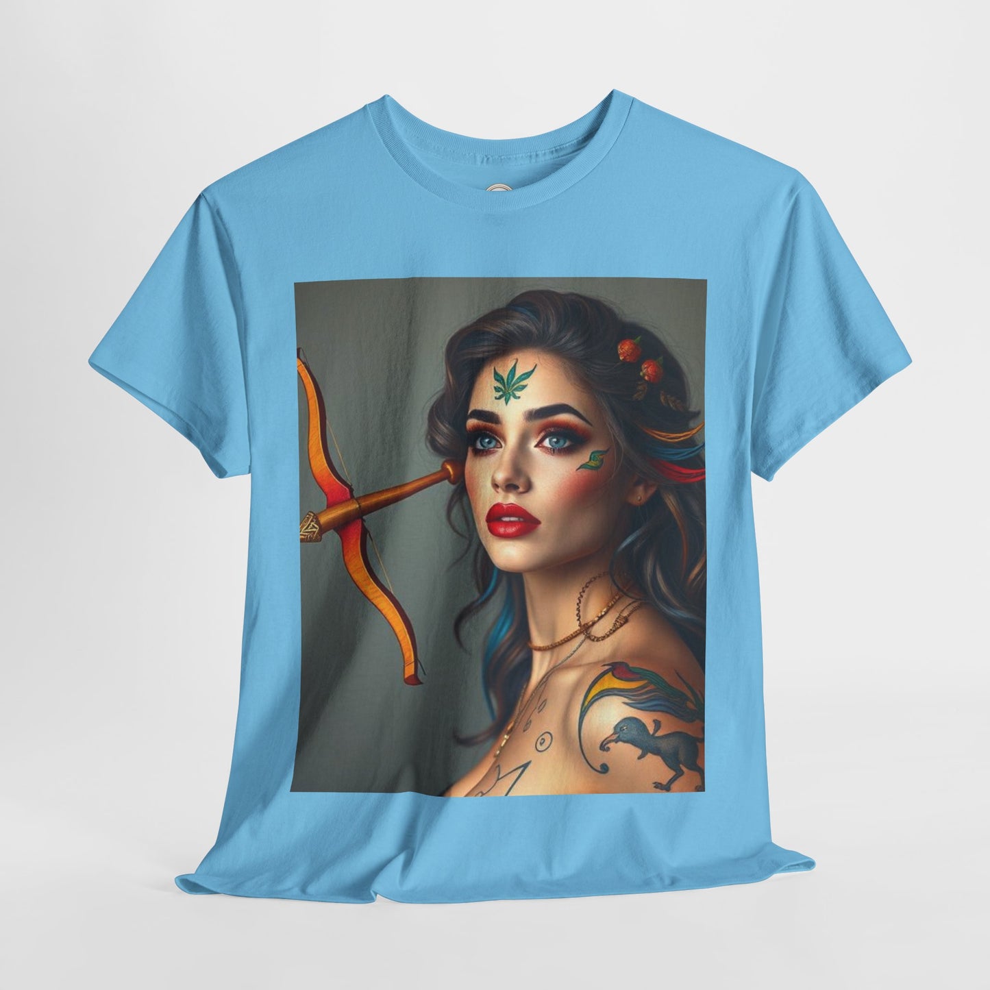 Unisex Heavy Cotton T-Shirt, Sagittarius, Zodiac v2, Sexy Art