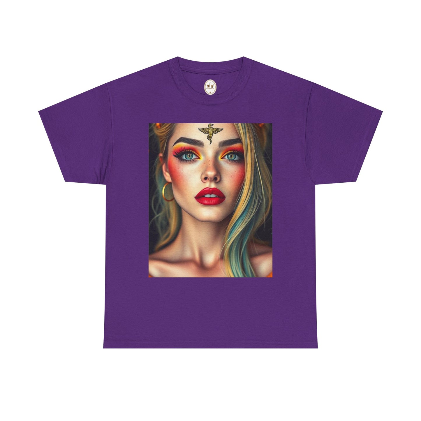 Unisex Heavy Cotton T-Shirt, Virgo, Zodiac, Sexy Art