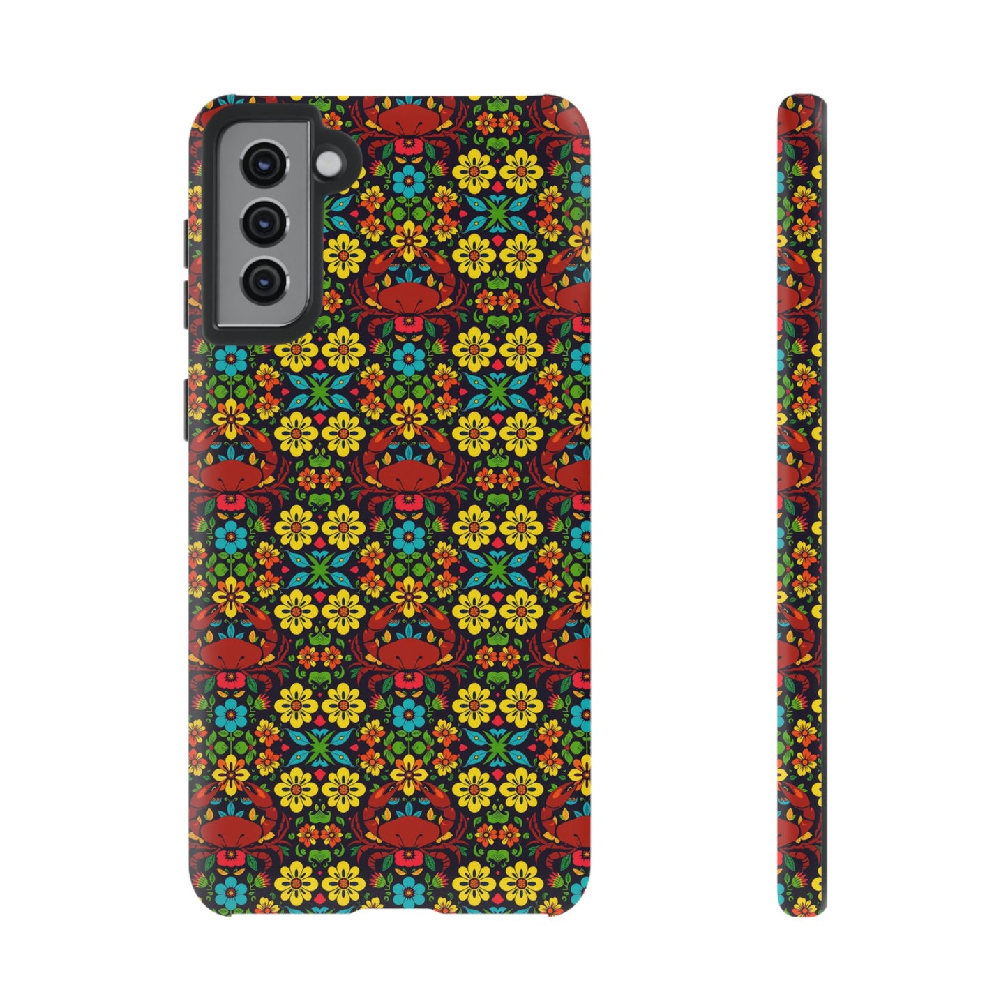 Tough Cases, Cancer, Zodiac v2, Flower Pattern