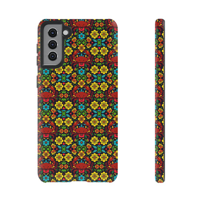 Tough Cases, Cancer, Zodiac v2, Flower Pattern