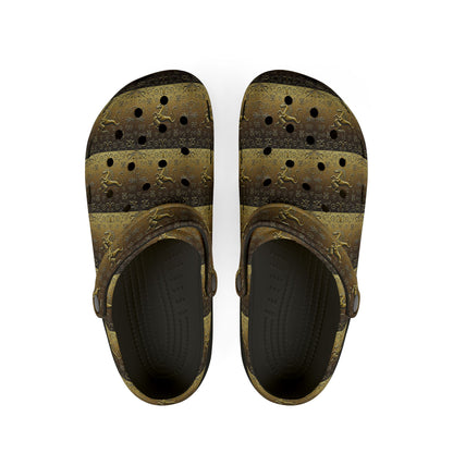 EVA Foam Rubber Shoes, (AOP), Aquarius, Zodiac v3, Pattern