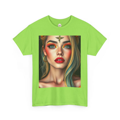 Unisex Heavy Cotton T-Shirt, Virgo, Zodiac, Sexy Art
