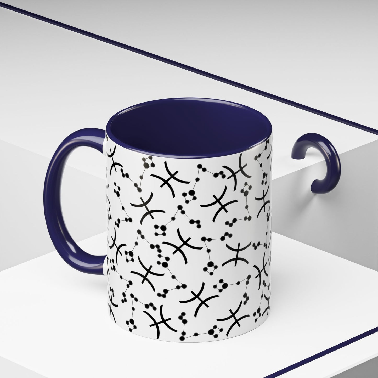 Accent Coffee Mug with the Pisces sign (11, 15oz)