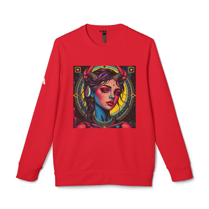 Adidas, Unisex Fleece Crewneck Sweatshirt, Scorpio, Pop Art v1, Zodiac