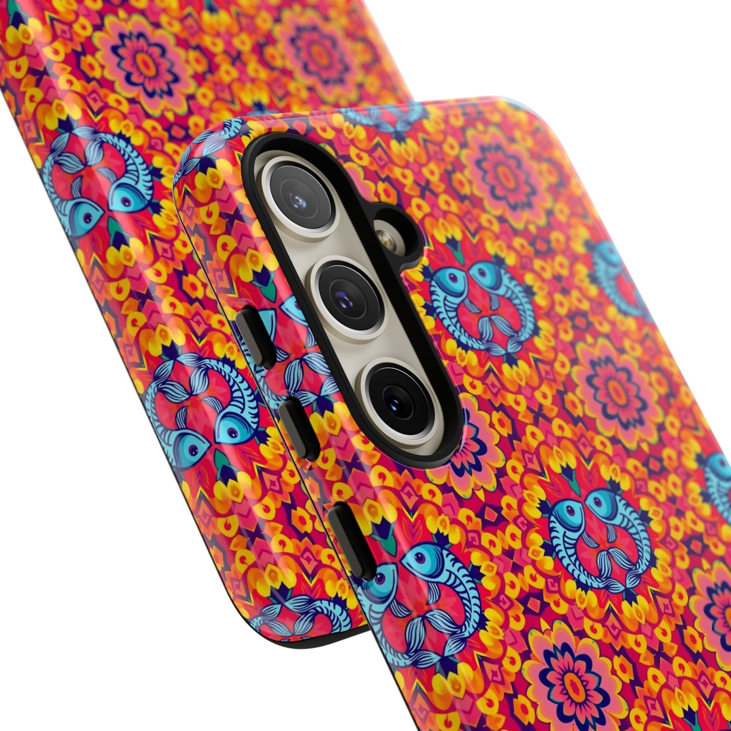 Tough Cases, Pisces, Zodiac v1, Flower Pattern