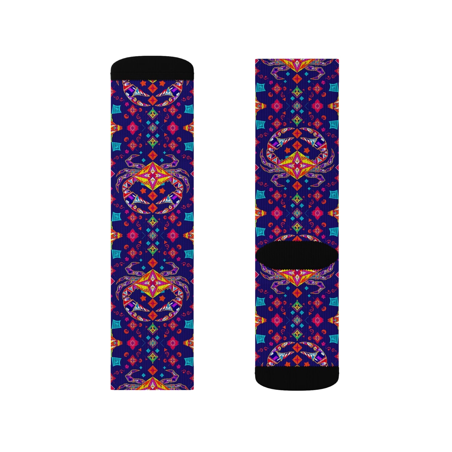Sublimation Socks, Cancer, Zodiac  v2, Jewel Pattern