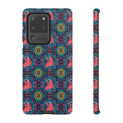 Tough Cases, Capricorn, Zodiac v1, Flower Pattern