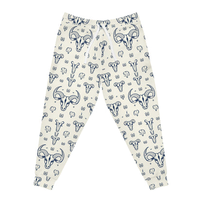 Athletic Joggers, Zodiac Design, Pattern v1, Taurus, AOP
