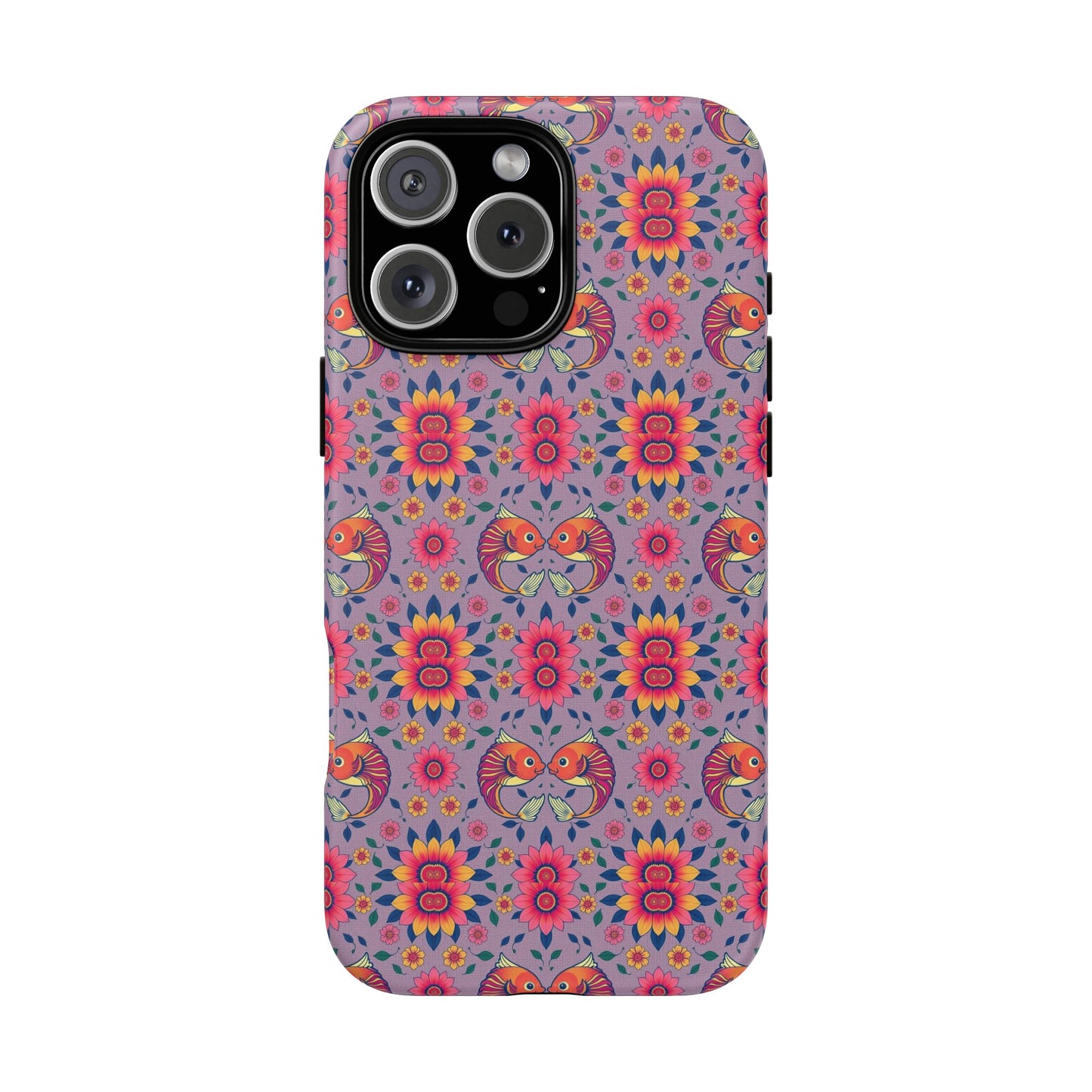 Tough Cases, Pisces, Zodiac v3, Flower Pattern