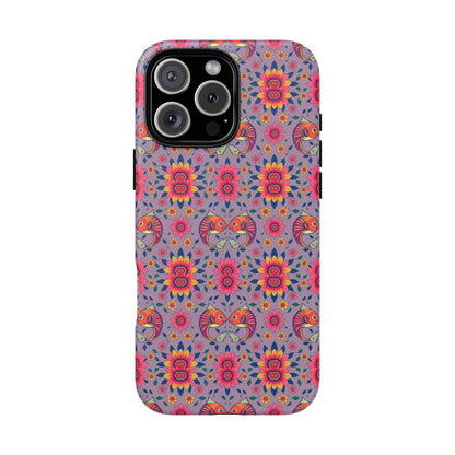 Tough Cases, Pisces, Zodiac v3, Flower Pattern