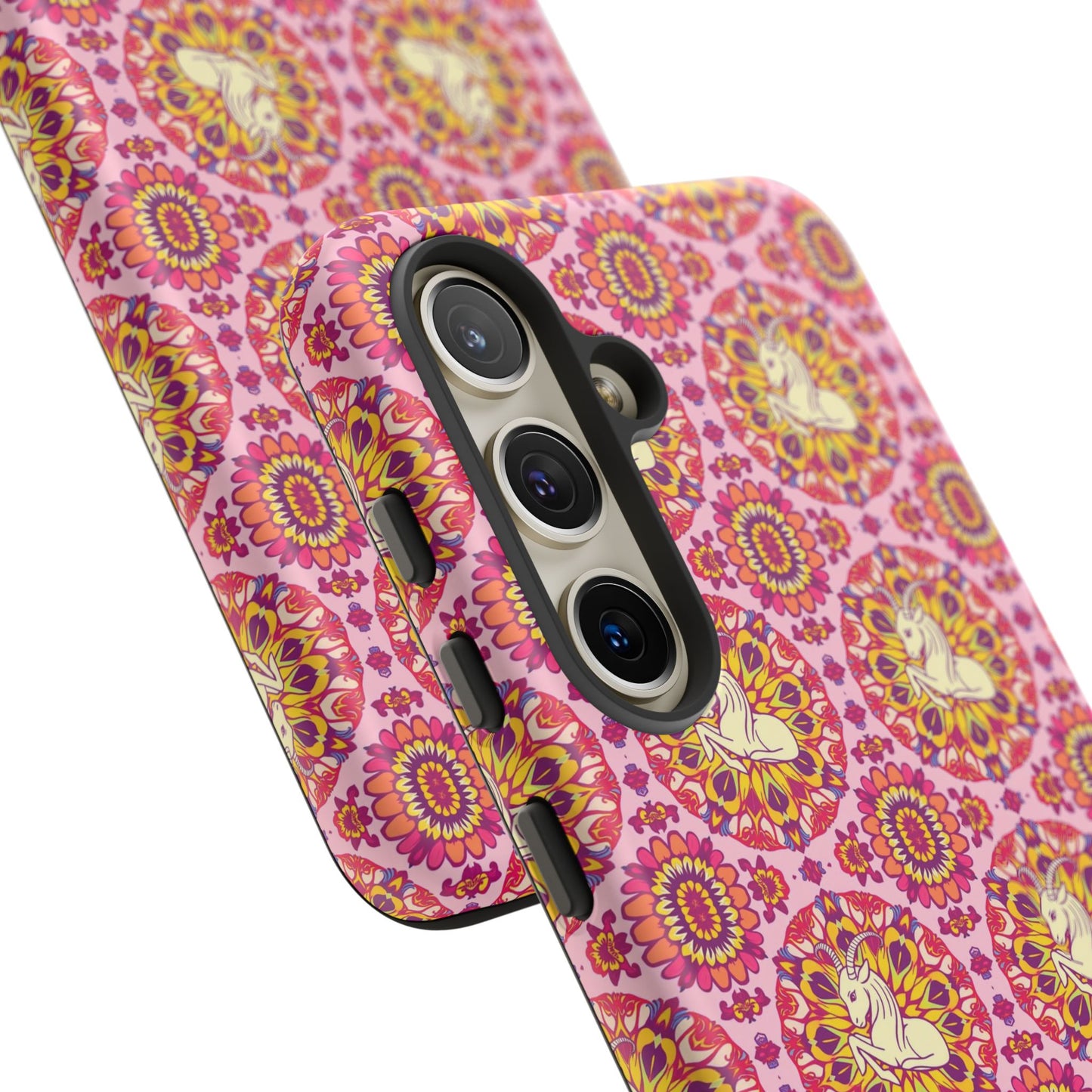 Tough Cases, Capricorn, Zodiac v4, Flower Pattern