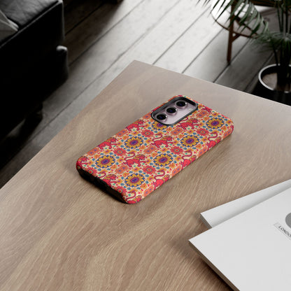 Tough Cases, Leo, Zodiac v1, Flower Pattern