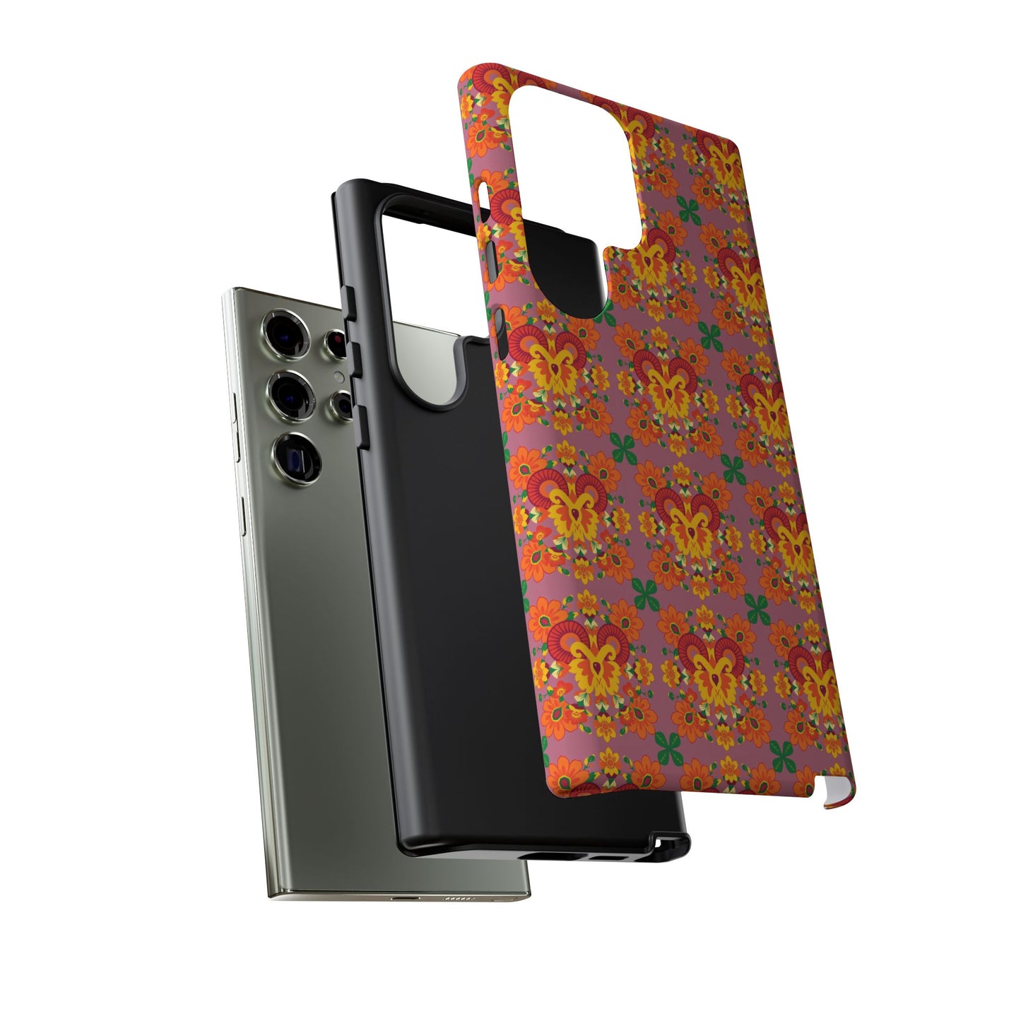 Tough Cases, Aries, Zodiac v1, Flower Pattern