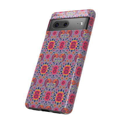 Tough Cases, Pisces, Zodiac v3, Flower Pattern