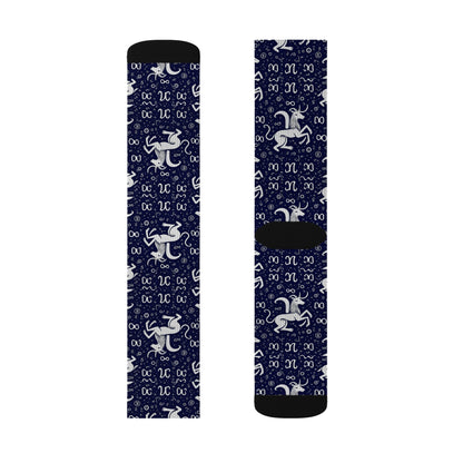 Sublimation Socks, Aquarius, Zodiac, Pattern