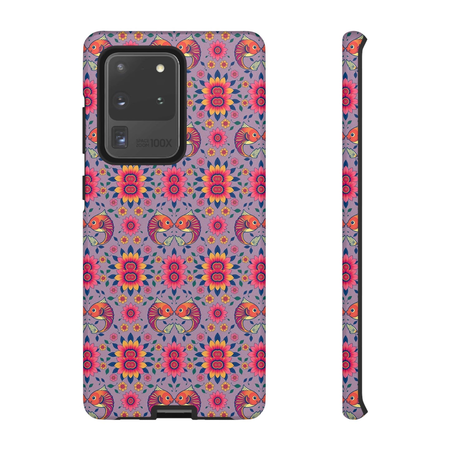 Tough Cases, Pisces, Zodiac v3, Flower Pattern
