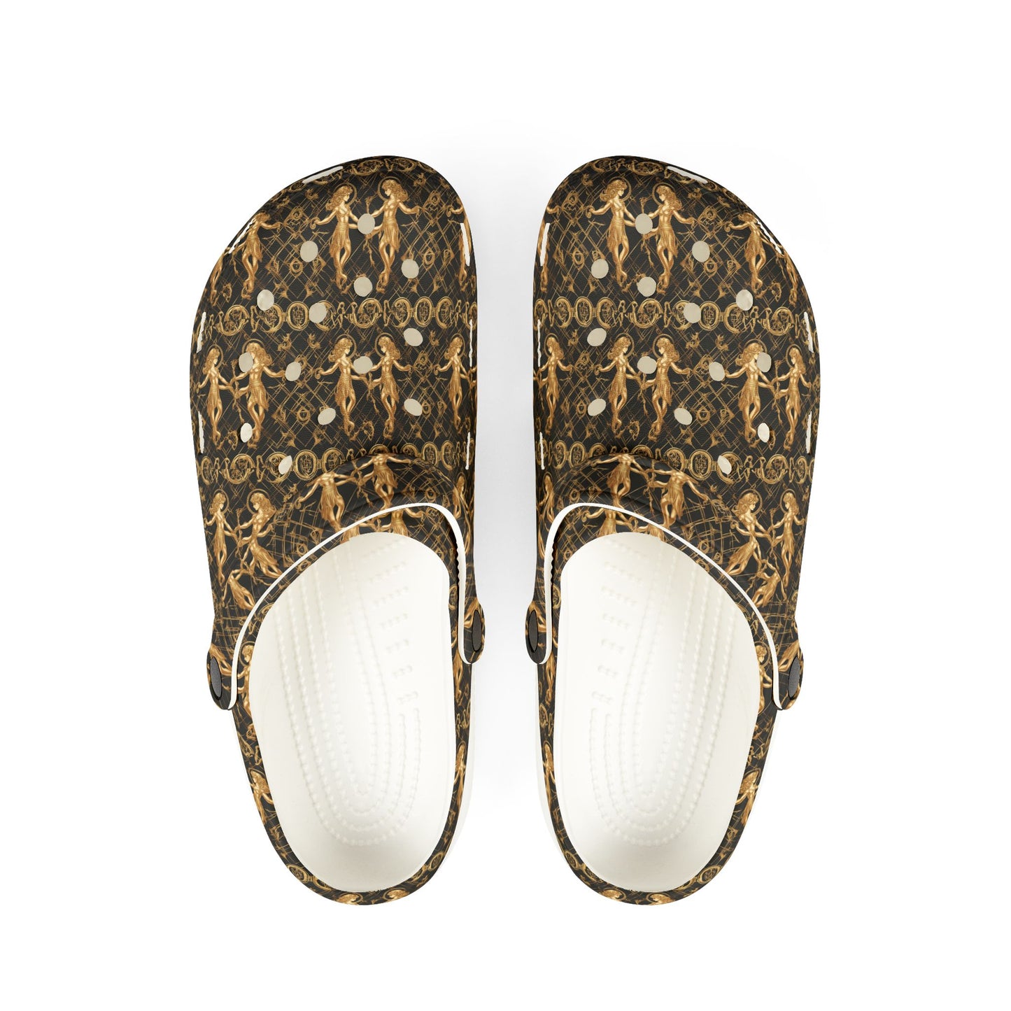 EVA Foam Rubber Shoes, (AOP), Gemini, Zodiac v2, Pattern