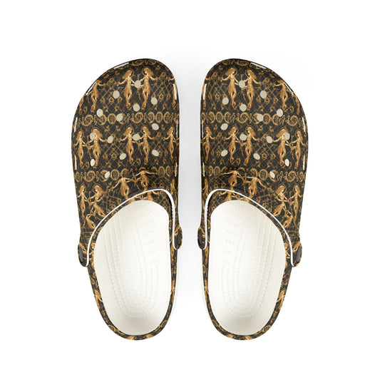 EVA Foam Rubber Shoes, (AOP), Gemini, Zodiac v2, Pattern