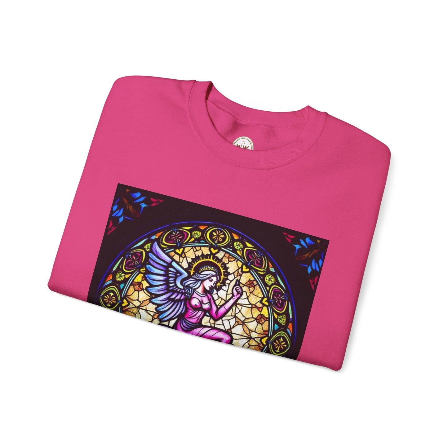 Unisex Heavy Blend™ Crewneck Sweatshirt, Glass 1, Virgo Zodiac Design