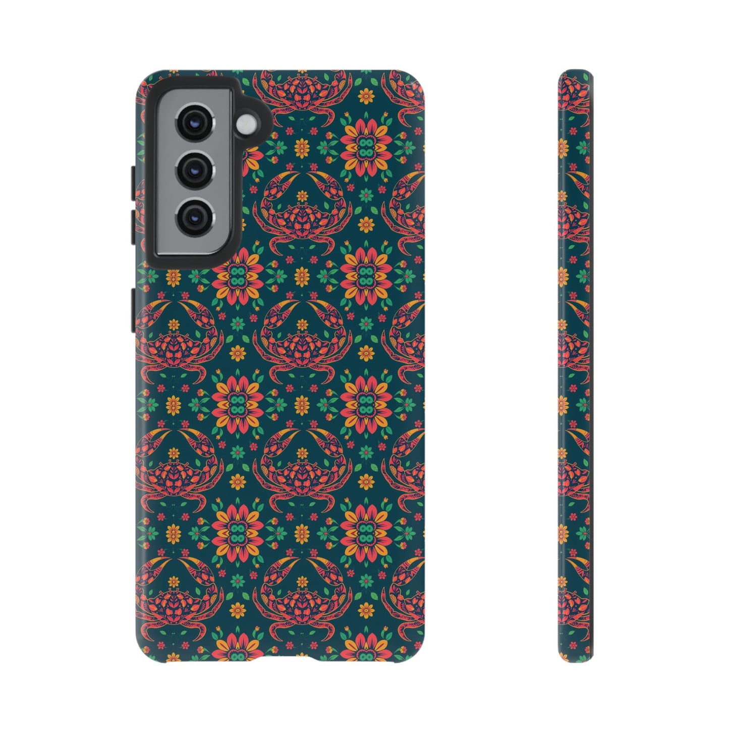 Tough Cases, Cancer, Zodiac v4, Flower Pattern