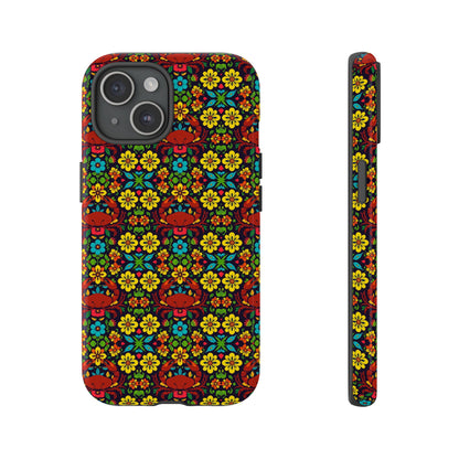 Tough Cases, Cancer, Zodiac v2, Flower Pattern