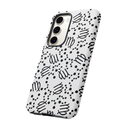 Tough Cases with the Virgo Zodiac sign for iPhone, Samsung Galaxy, and Google Pixel devices