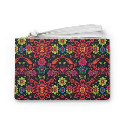 Clutch Bag, Cancer, Zodiac, Flower Pattern