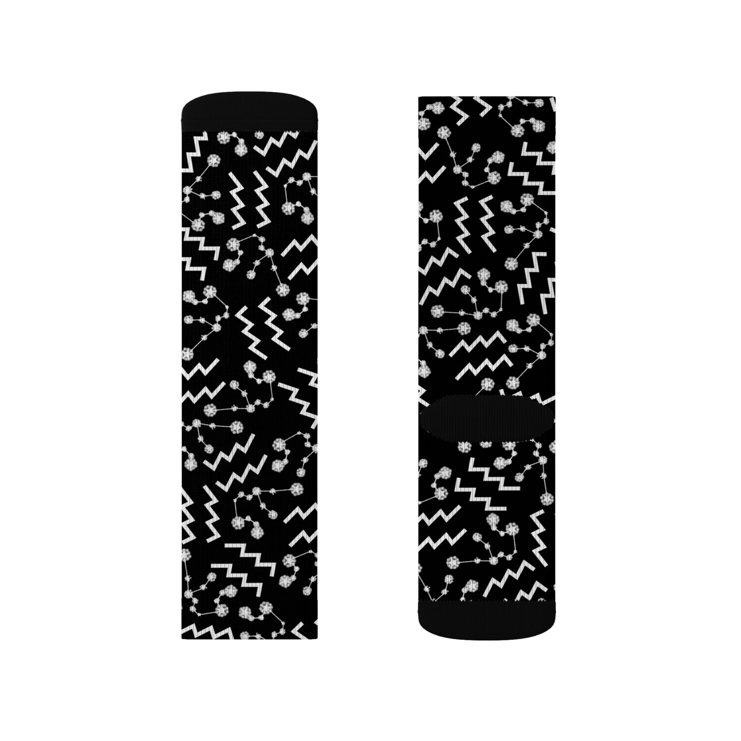 Zodiac Sublimation Socks Aquarius Zodiac sign