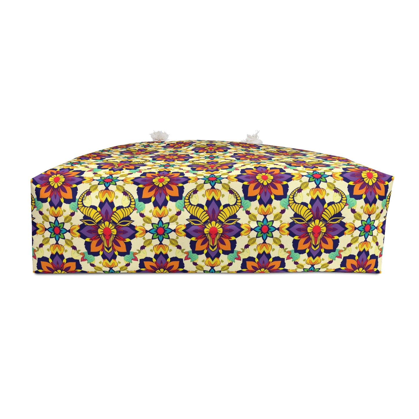 Weekender Bag, Taurus, Zodiac v1, Flower Pattern