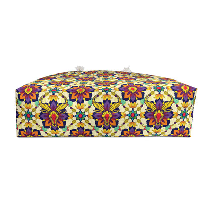 Weekender Bag, Taurus, Zodiac v1, Flower Pattern