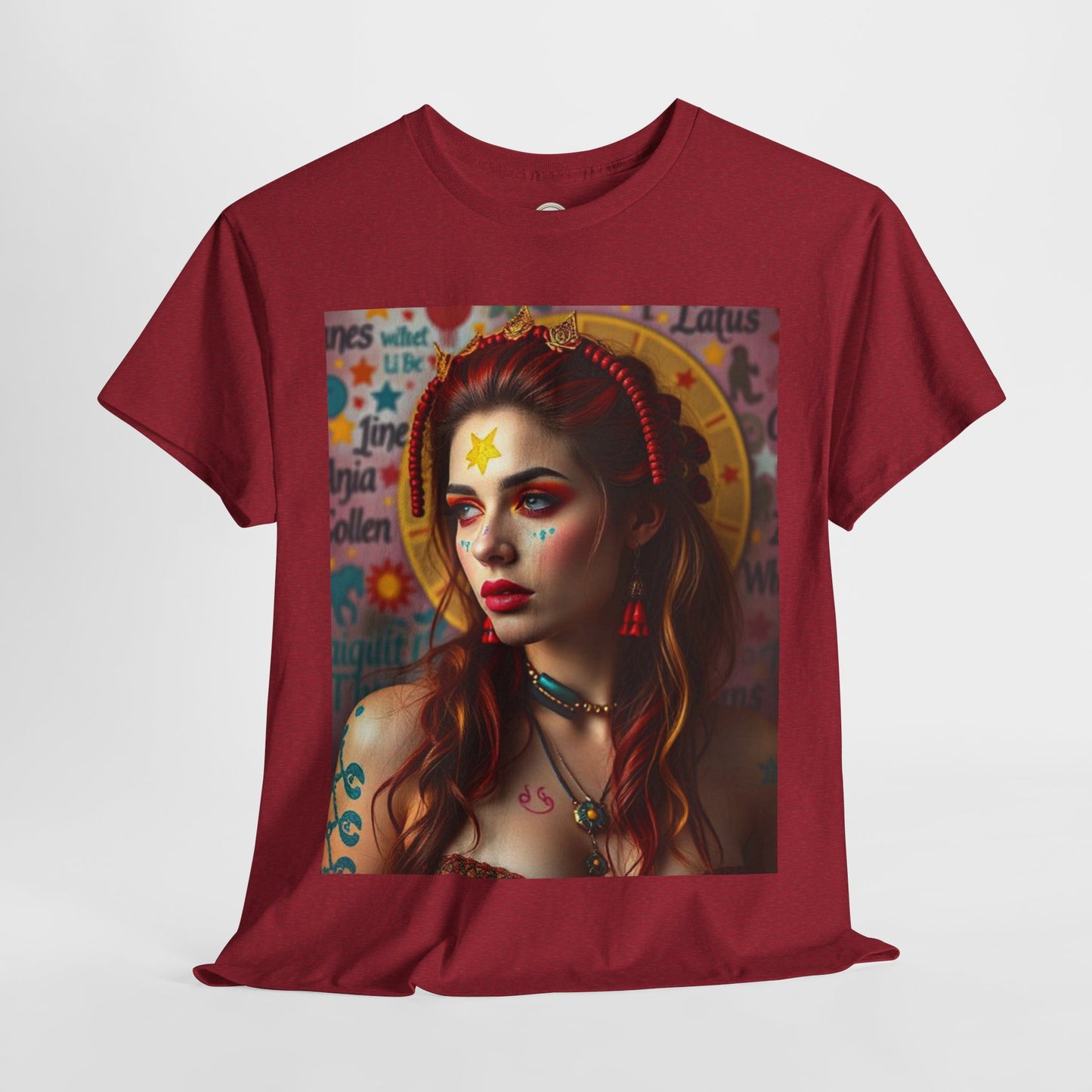 Unisex Heavy Cotton T-Shirt, Sagittarius, Zodiac, Sexy Art