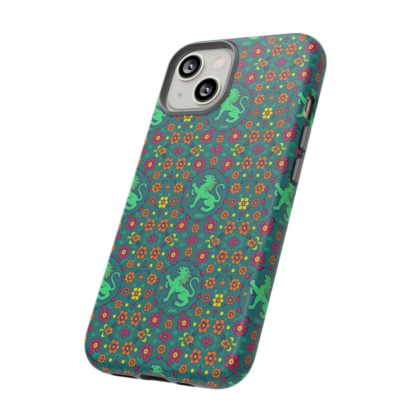 Tough Cases, Leo, Zodiac v3, Flower Pattern