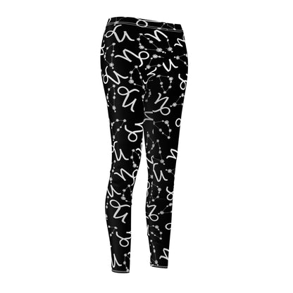 Women's Zodiac Cut & Sew Casual Leggings Capricorn Zodiac sign
