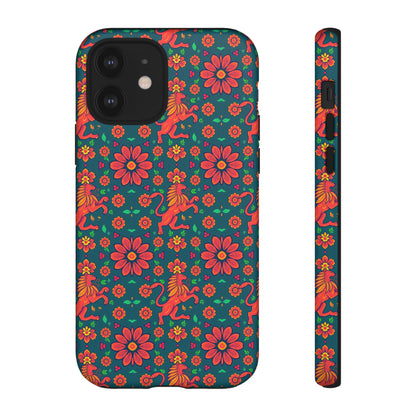 Tough Cases, Leo, Zodiac v2, Flower Pattern