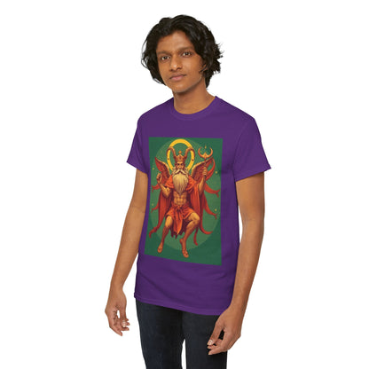 Unisex Heavy Cotton T-Shirt, Aries God, Zodiac Design