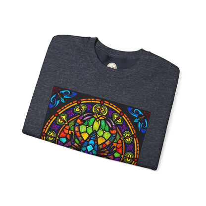 Unisex Heavy Blend™ Crewneck Sweatshirt, Glass 1, Scorpio Zodiac Design