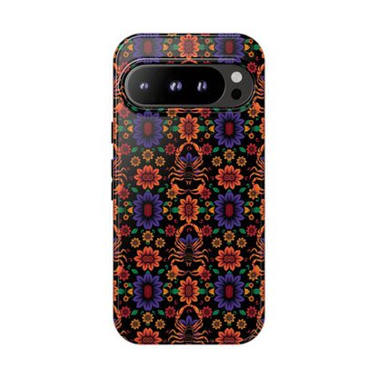 Tough Cases, Scorpio, Zodiac, Flower Pattern