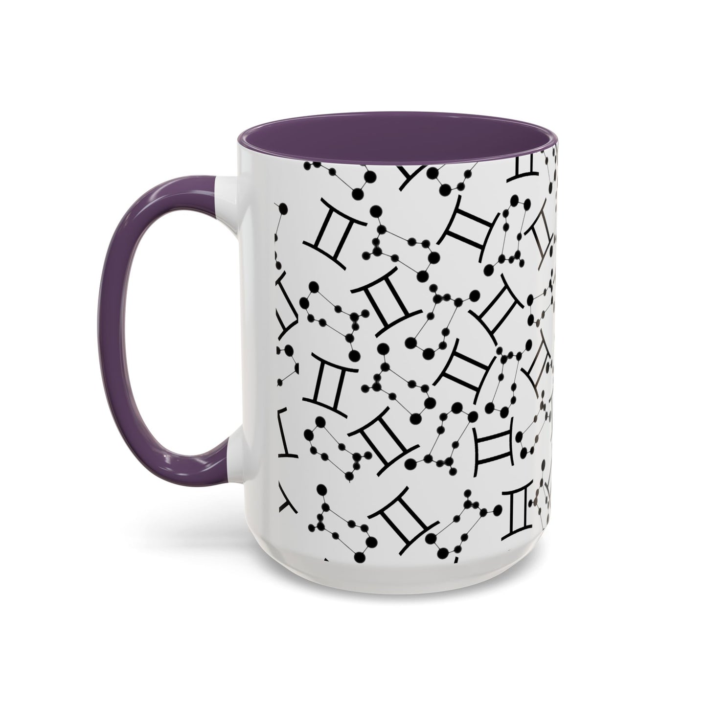 Accent Coffee Mug with the Gemini sign (11, 15oz)