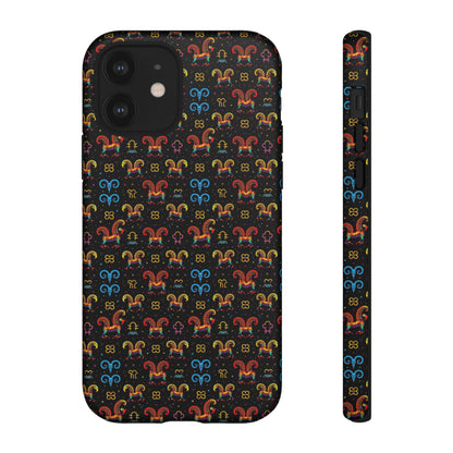 Tough Cases, Aries, Zodiac v1, Metal Pattern