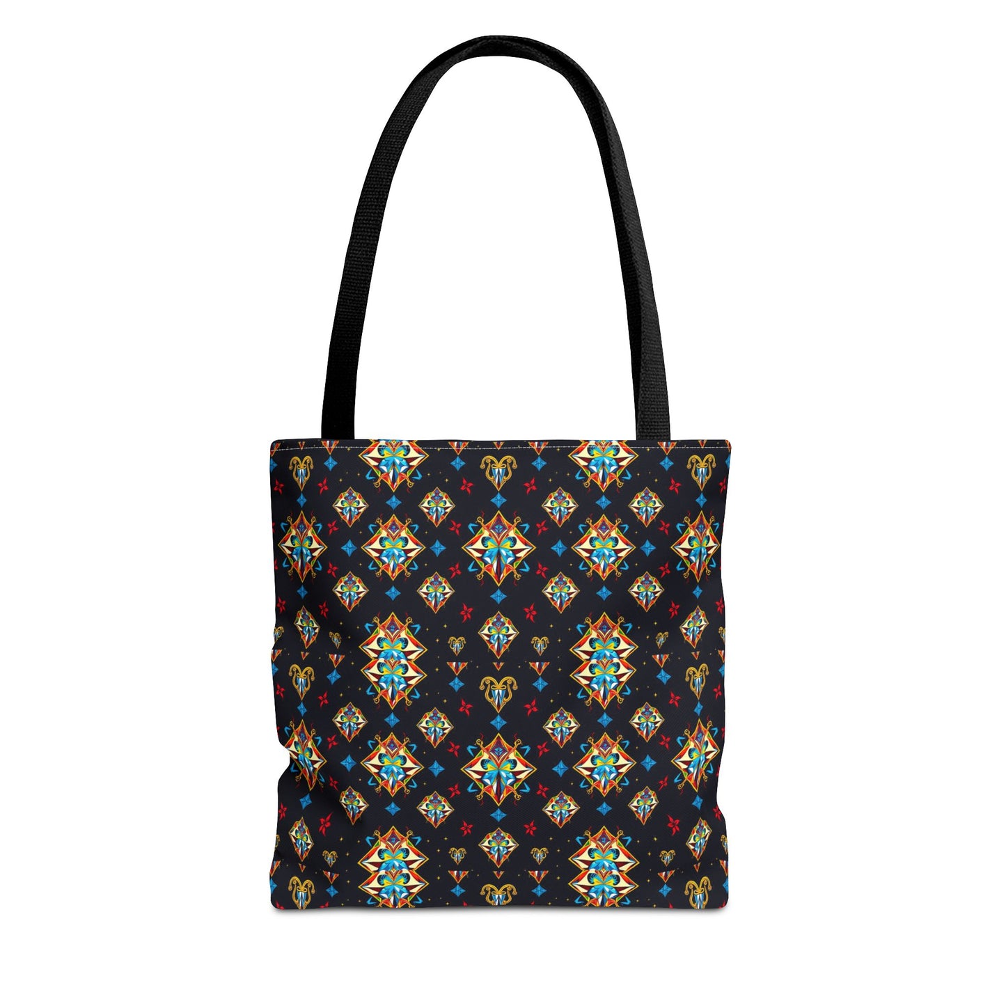 Tote Bag (AOP), Sagittarius, Zodiac v1, Jewel Pattern
