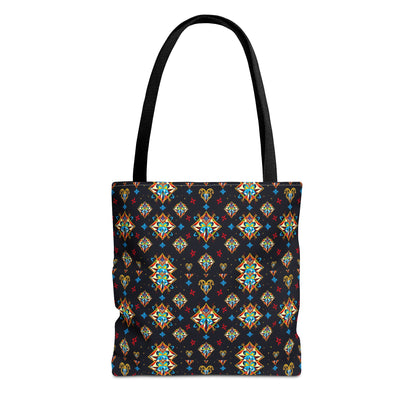 Tote Bag (AOP), Sagittarius, Zodiac v1, Jewel Pattern