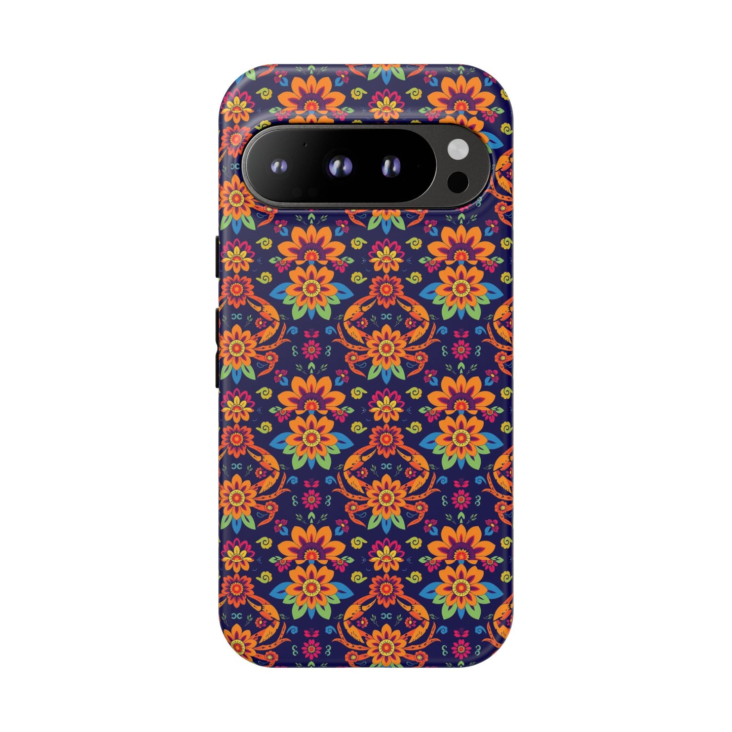 Tough Cases, Cancer, Zodiac, Flower Pattern
