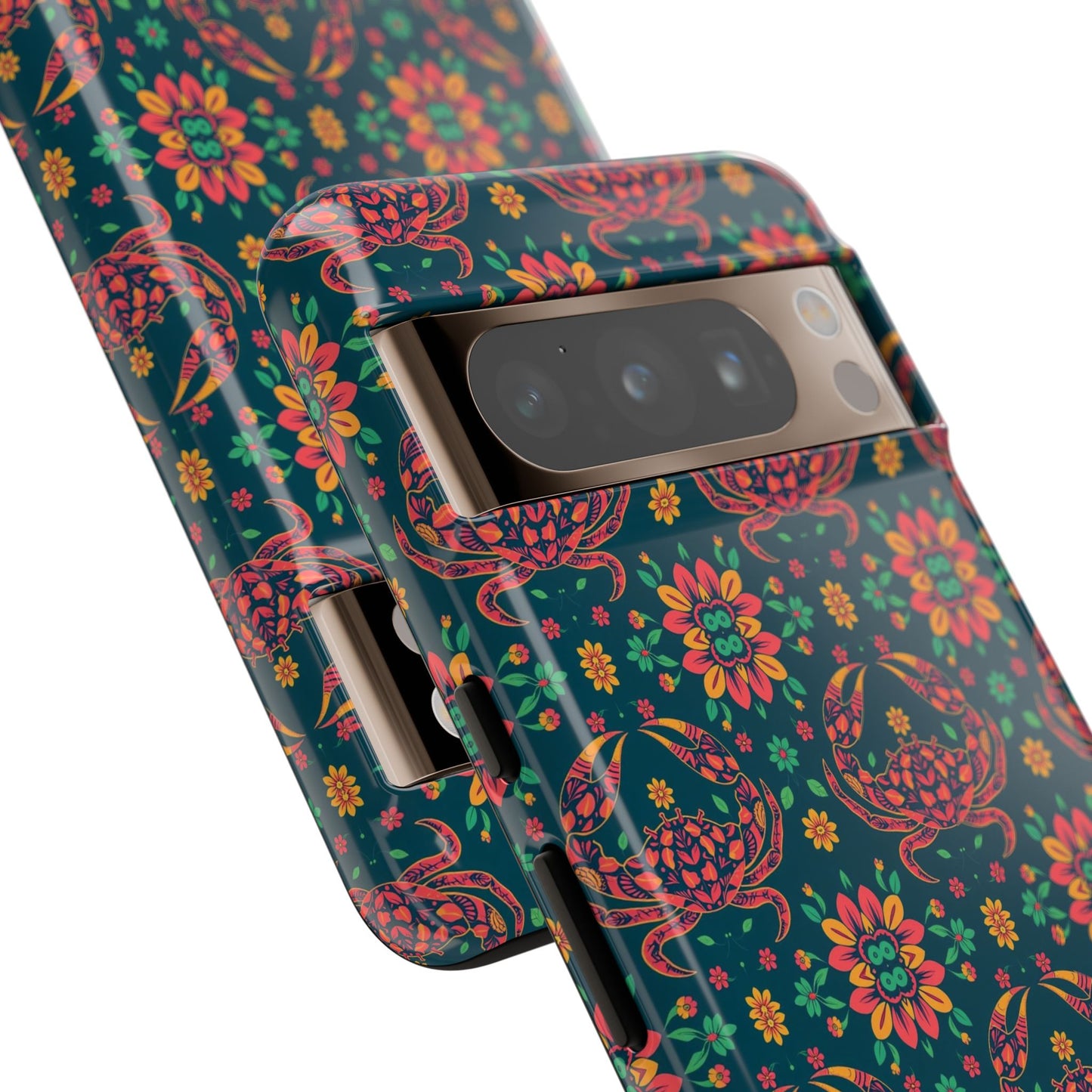 Tough Cases, Cancer, Zodiac v4, Flower Pattern